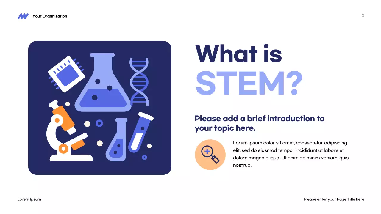 Blue Modern STEM Presentation