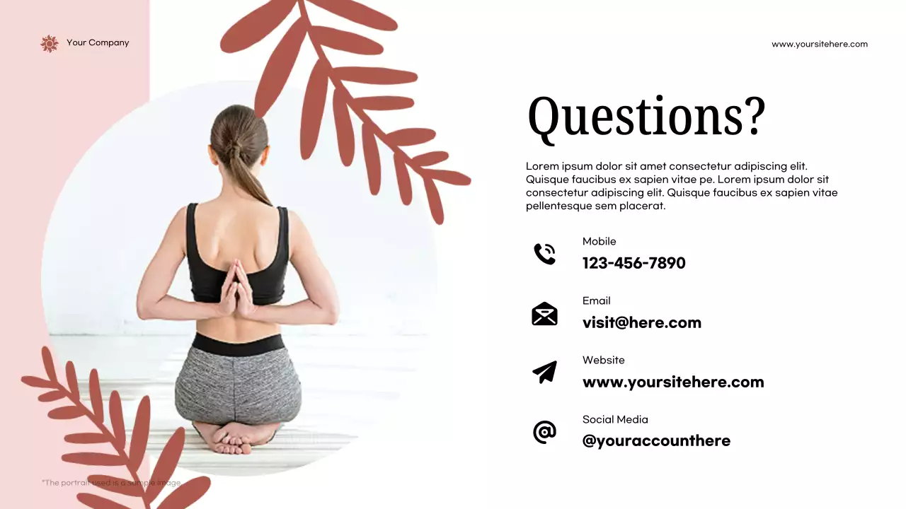 Pink Modern Health Announcement Presentation