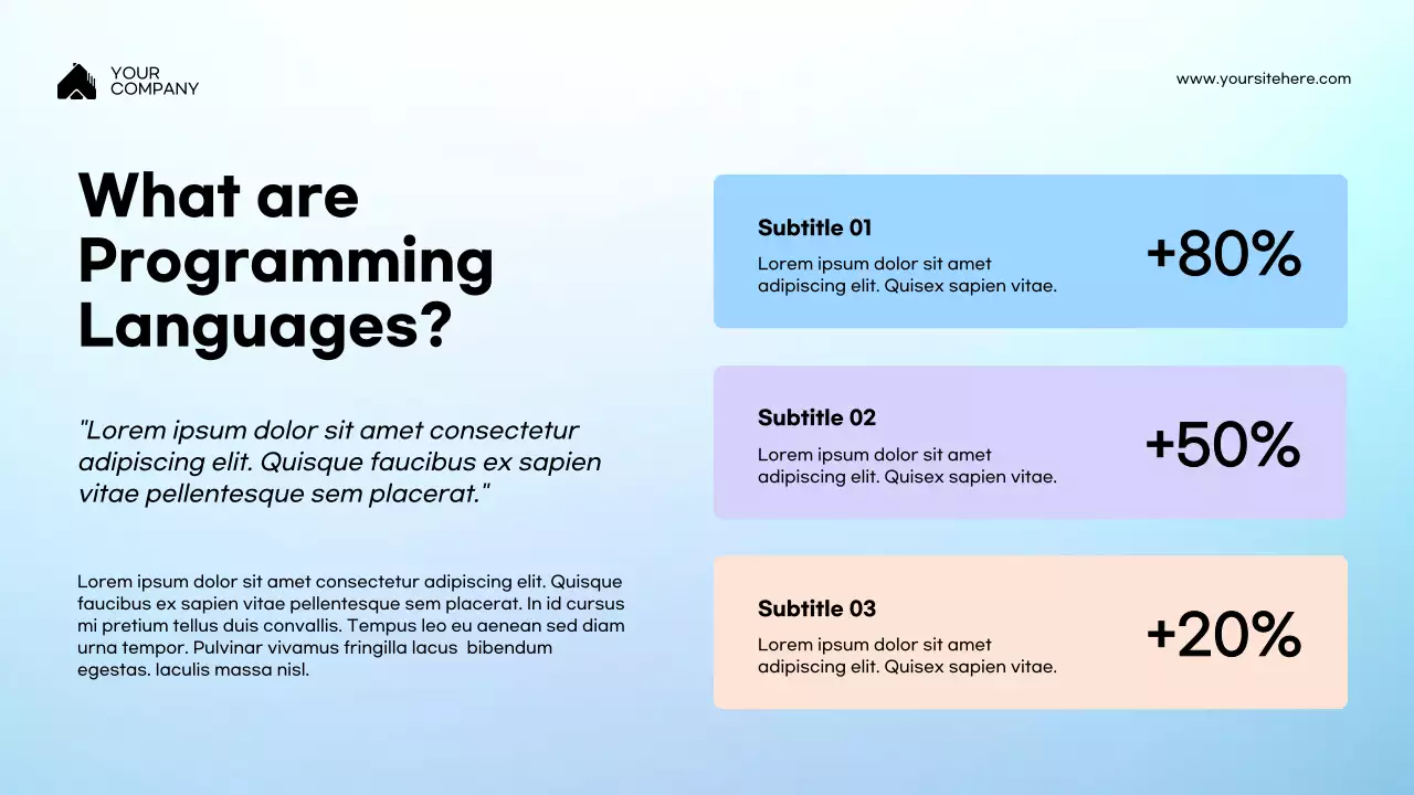 Blue Modern Programming Lecture Presentation