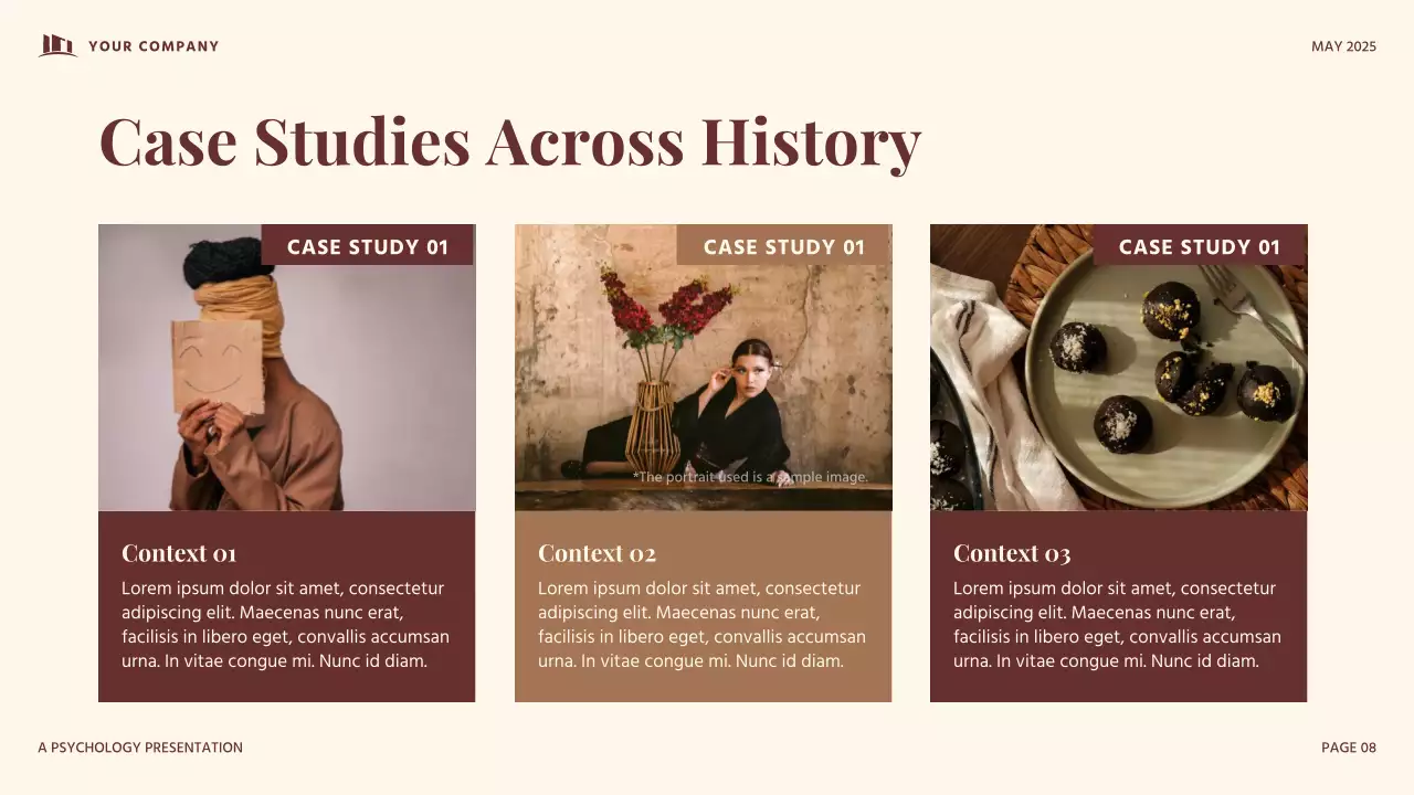 Red and Beige vintage Developmental Psychology Presentation