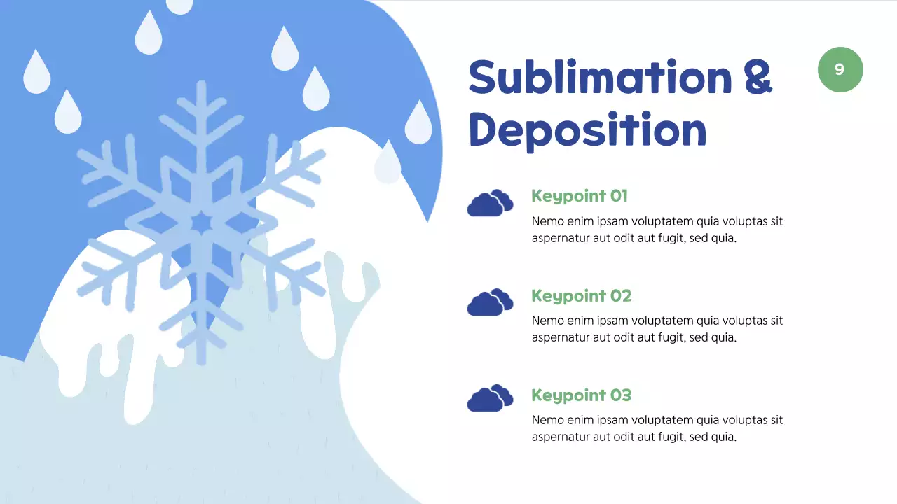 Blue Minimal Nature Exhibition Presentation