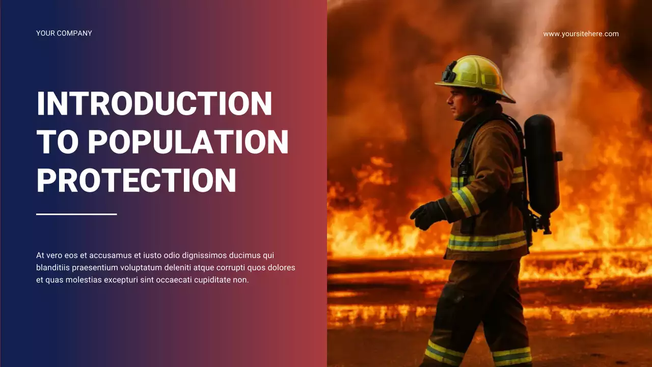 Red Professional Safety Guide Presentation