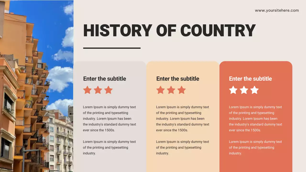 Apresentação de anúncio de viagem rústica marrom