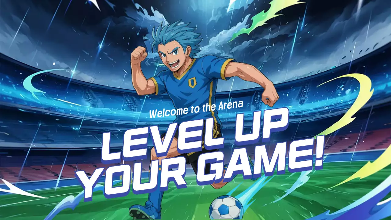Blue Animation Soccer Promotion Youtube Thumbnail