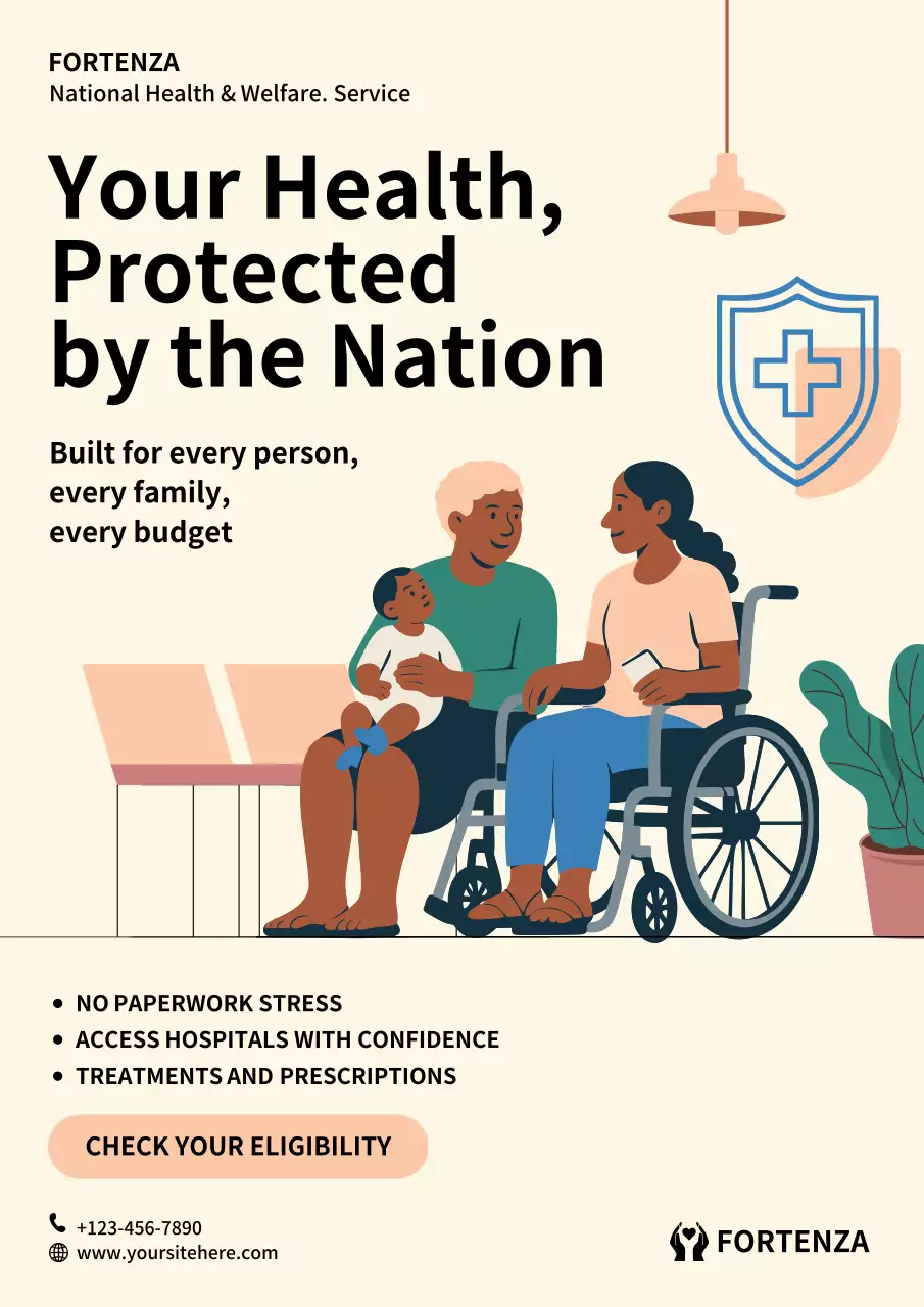 Beige Modern Healthcare Promotion Poster