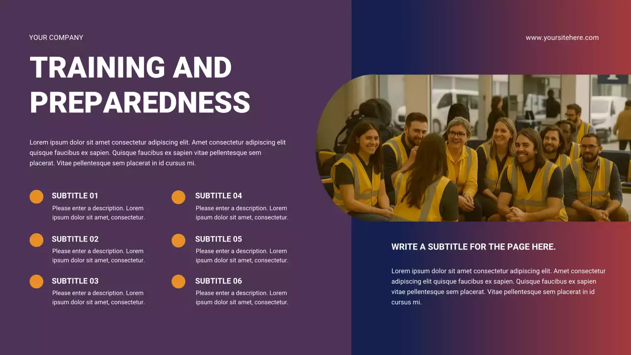 Red Professional Safety Guide Presentation