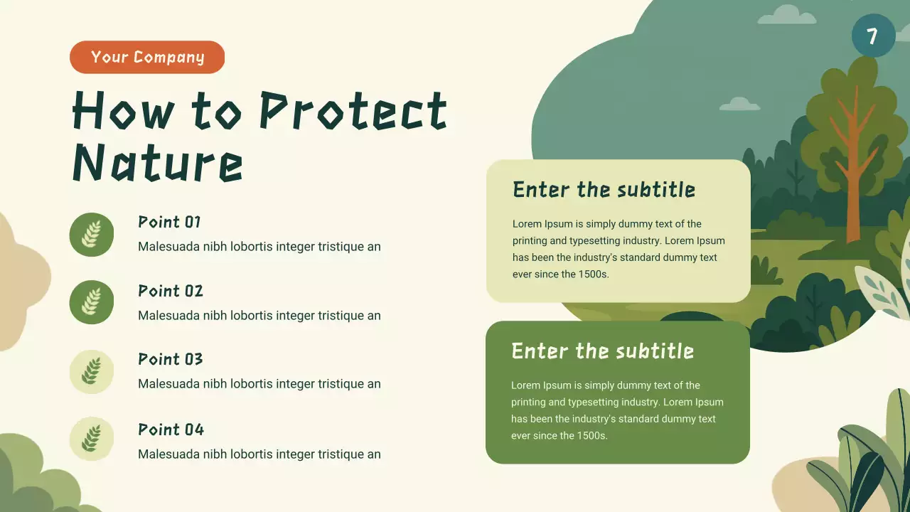 Green Cartoon Animal Storybook Presentation