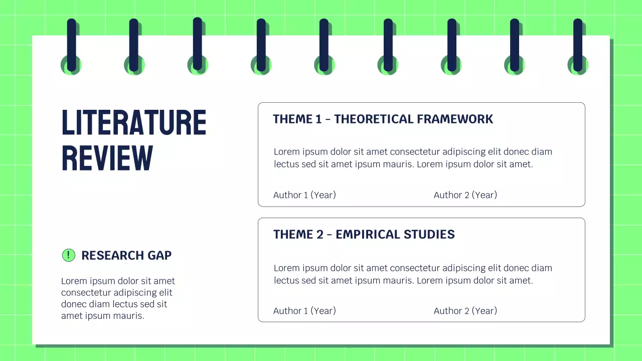 Green Modern Undergraduate Academic Research Presentation