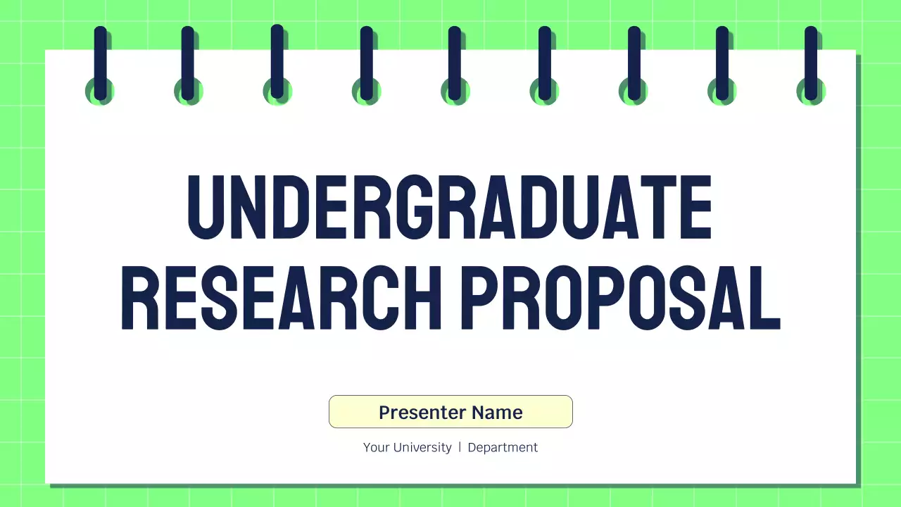 Green Modern Undergraduate Academic Research Presentation