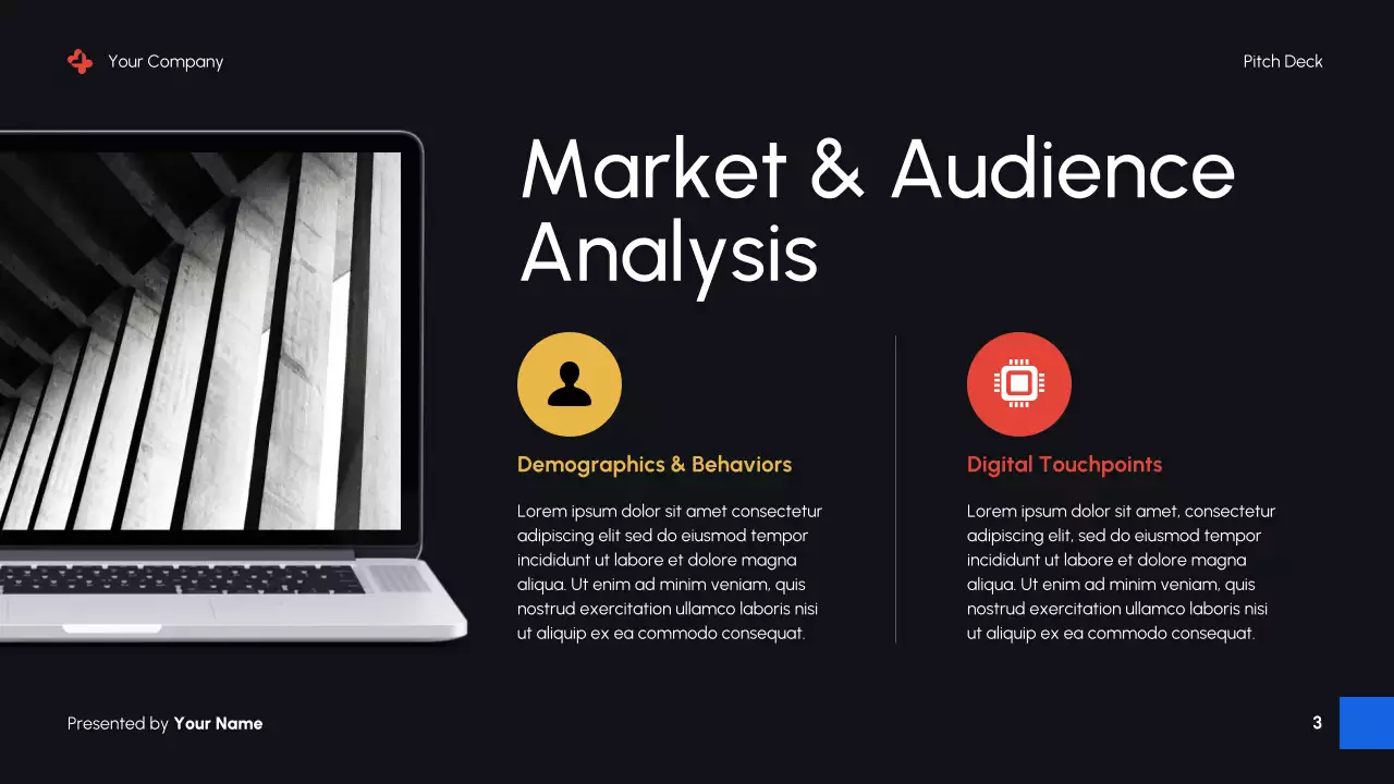 Black Modern Digital Marketing Promotion Presentation