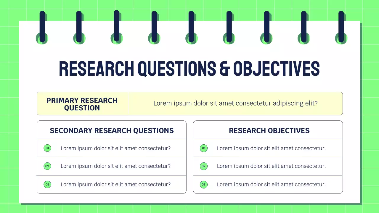 Green Modern Undergraduate Academic Research Presentation