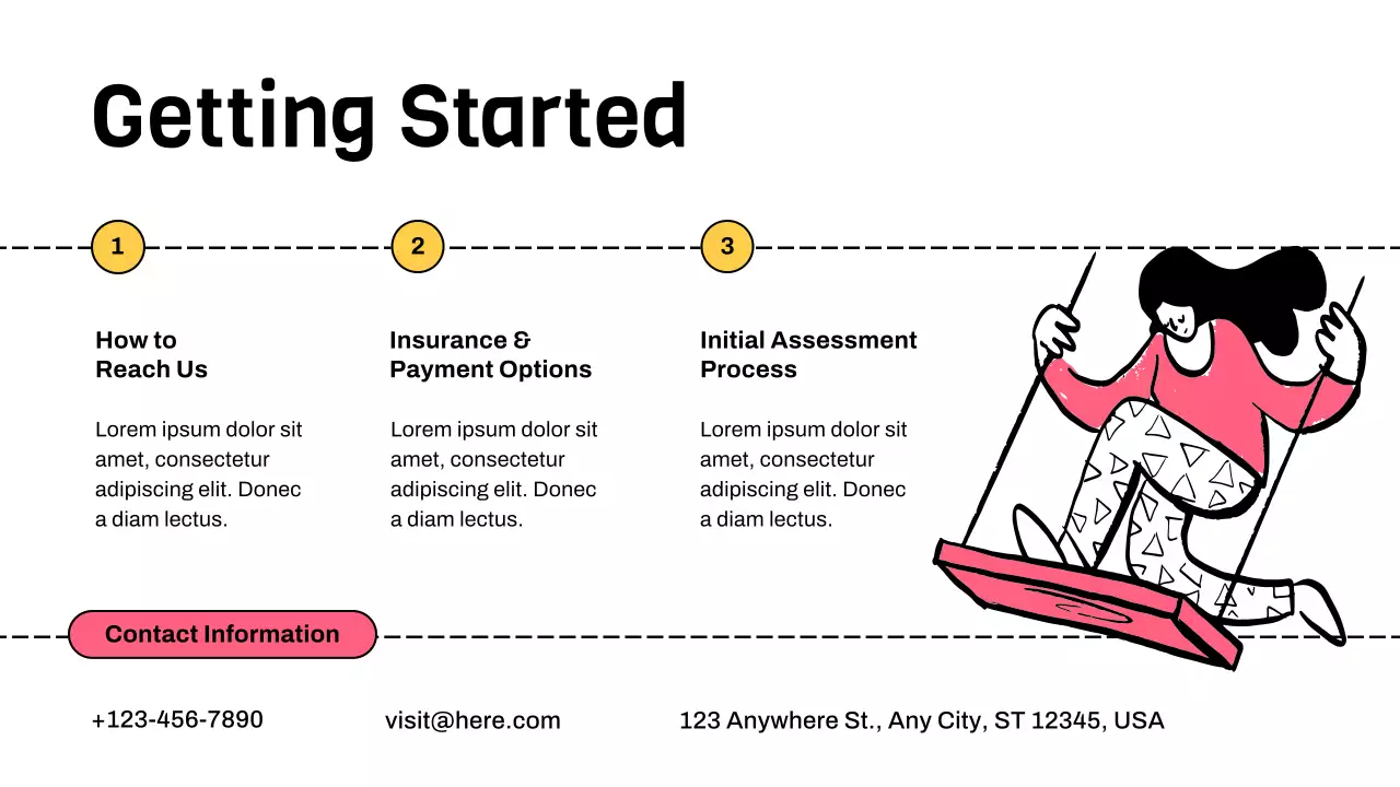 Pink Minimal Illustrative Healing Treatment Report Presentation
