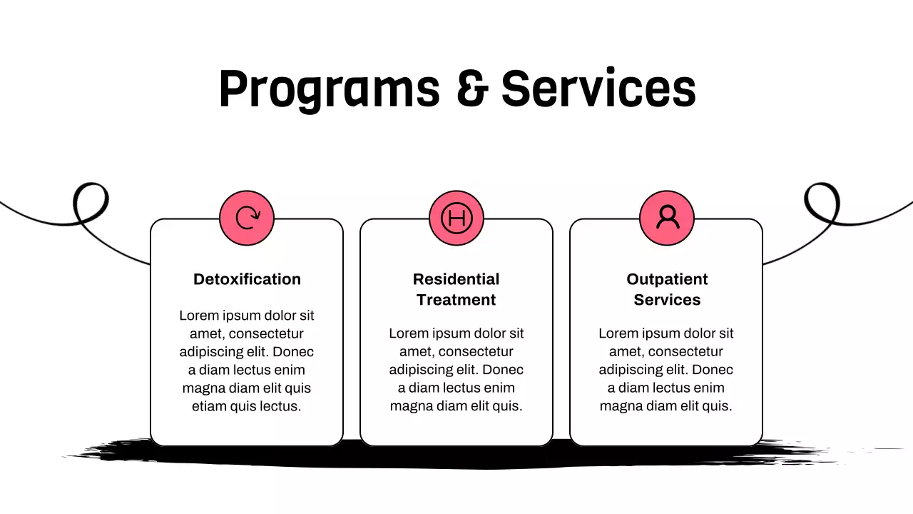 Pink Minimal Illustrative Healing Treatment Report Presentation