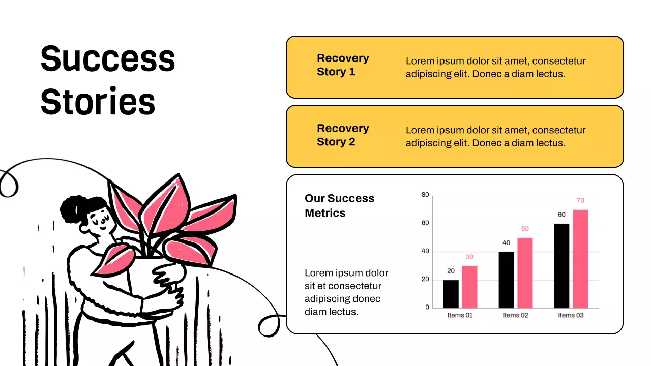 Pink Minimal Illustrative Healing Treatment Report Presentation