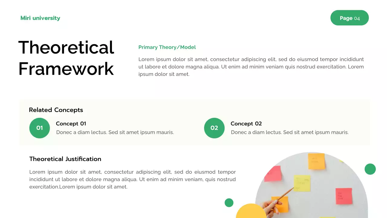 Green Modern Undergraduate Research Presentation
