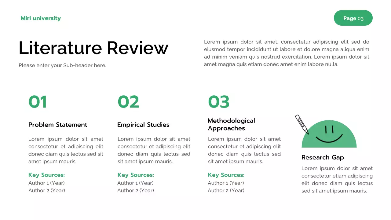 Green Modern Undergraduate Research Presentation