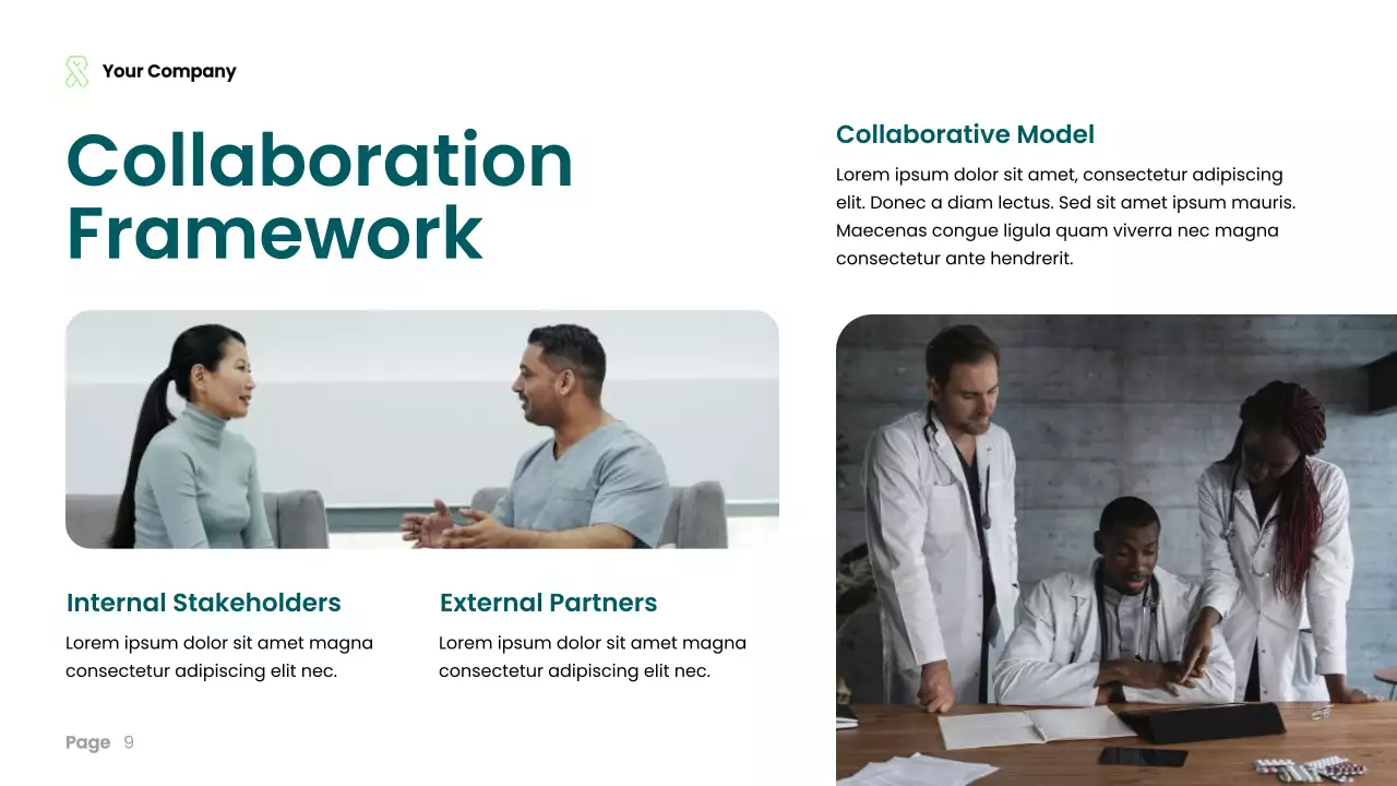 Teal Modern Healthcare Insights Presentation