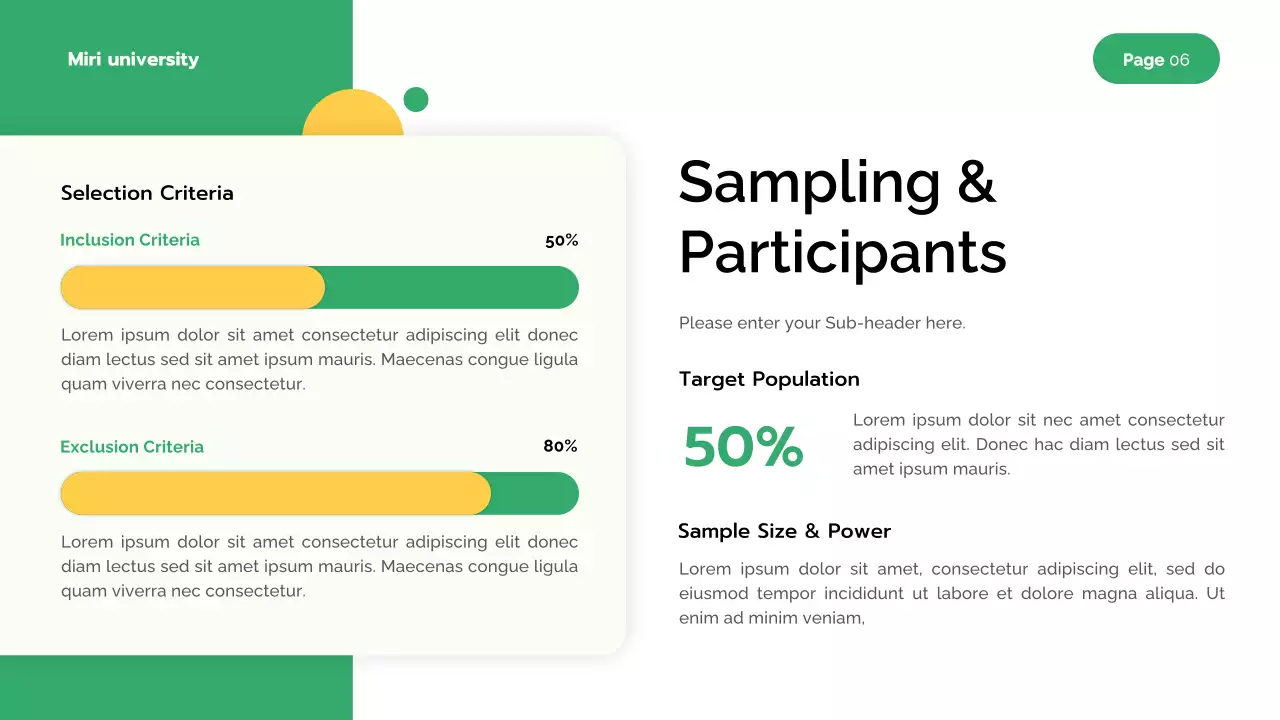 Green Modern Undergraduate Research Presentation