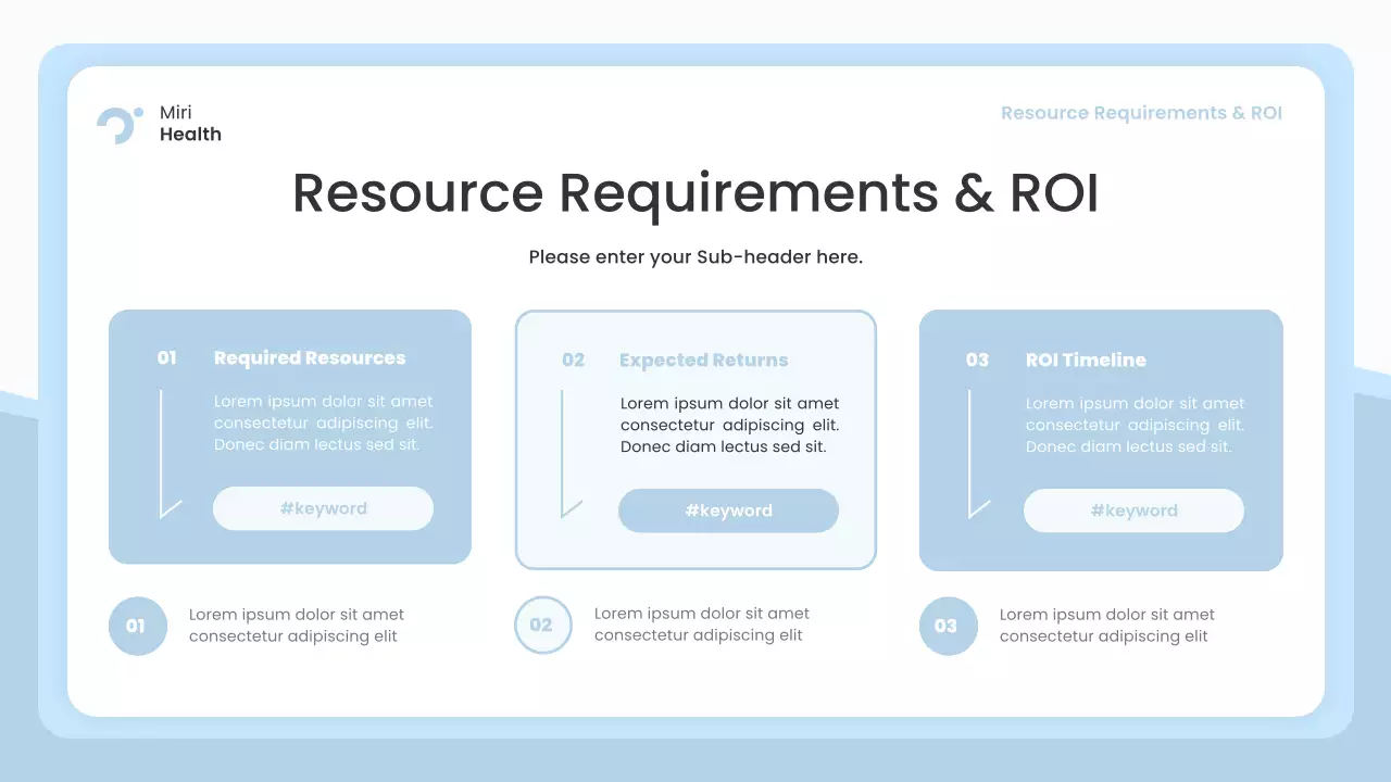 Blue Modern Healthcare Insights Presentation