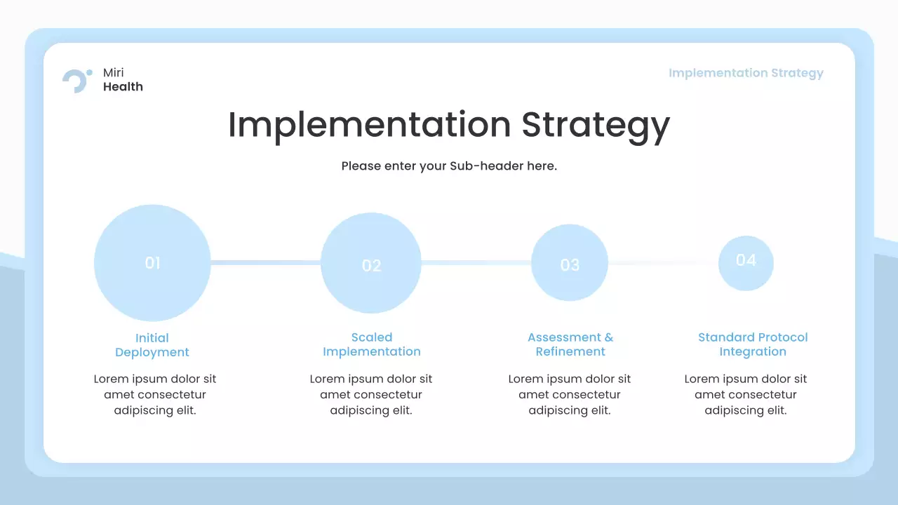 Blue Modern Healthcare Insights Presentation