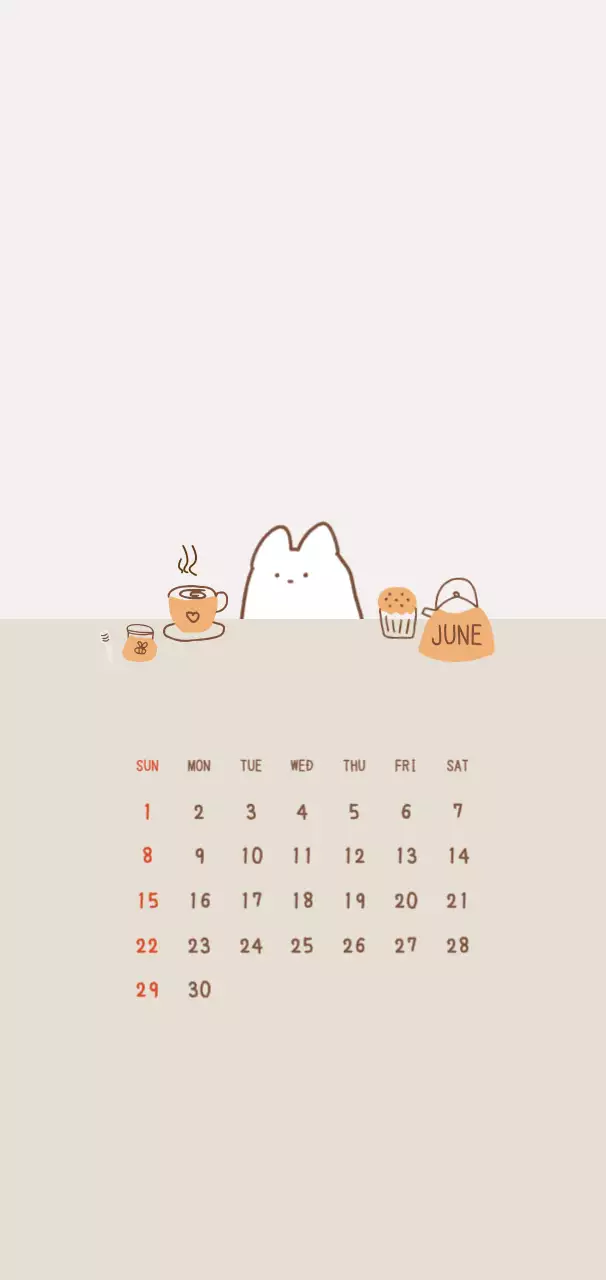 ベージュ かわいい キャラクター カレンダー