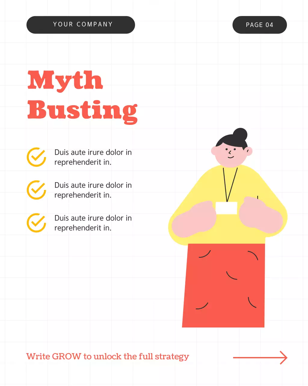 White and Orange Content Creations Tip Instagram Post