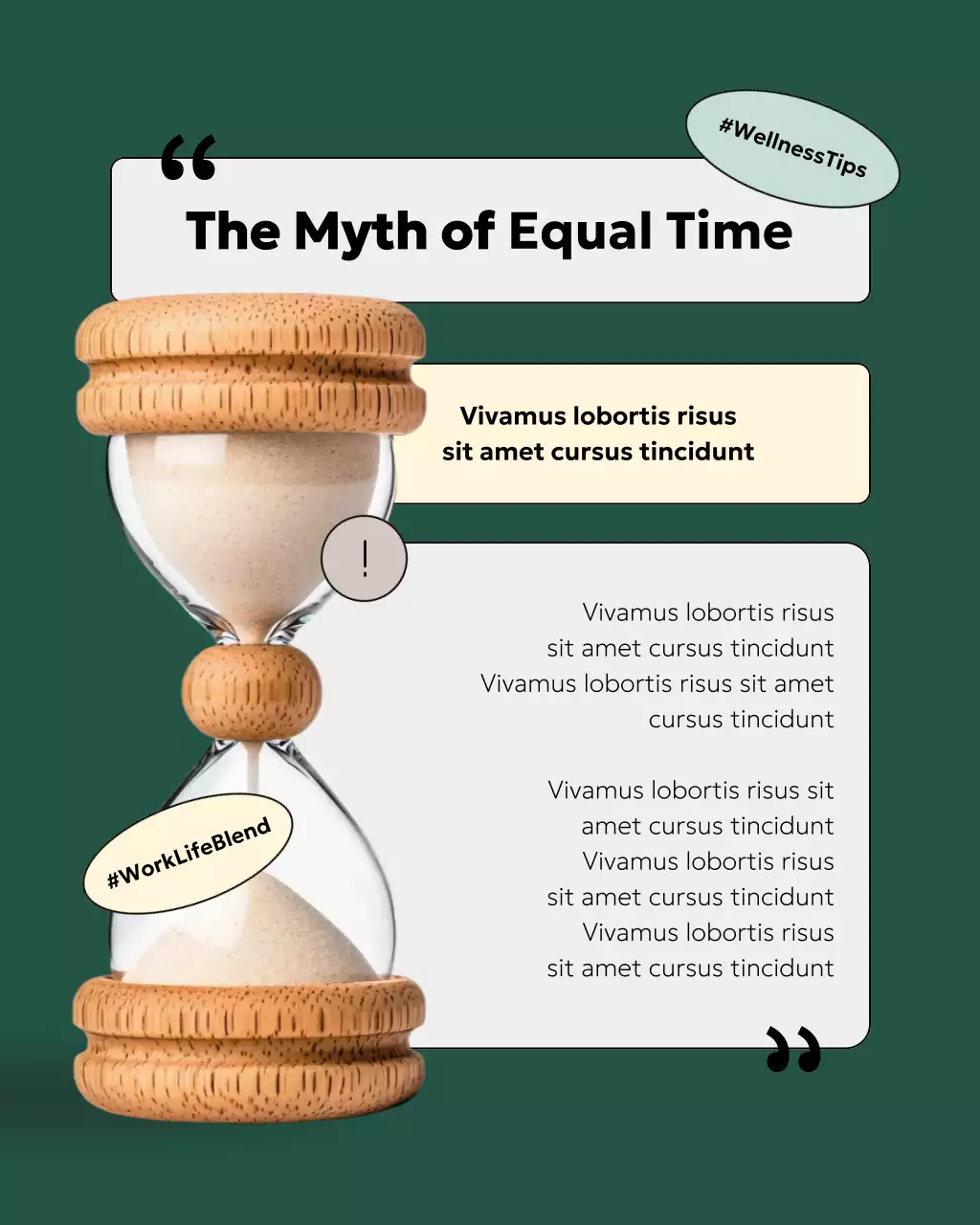 Green Modern Work-Life Balance Tips Instagram Post