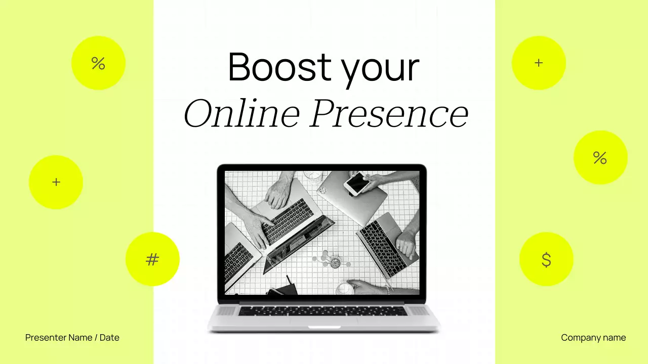 Yellow Simple Digital Marketing Pitch Presentation