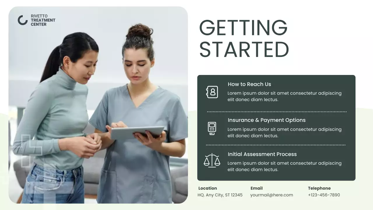 Green Modern Recovery Wellness Presentation