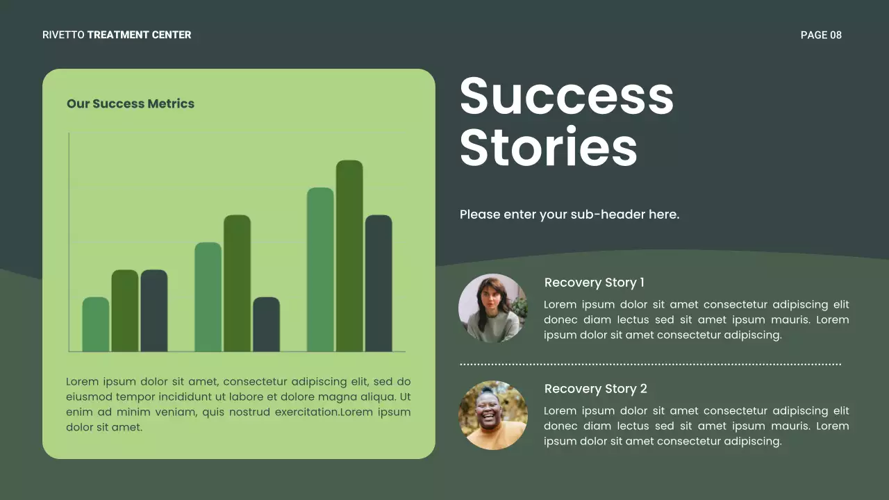 Green Modern Recovery Wellness Presentation