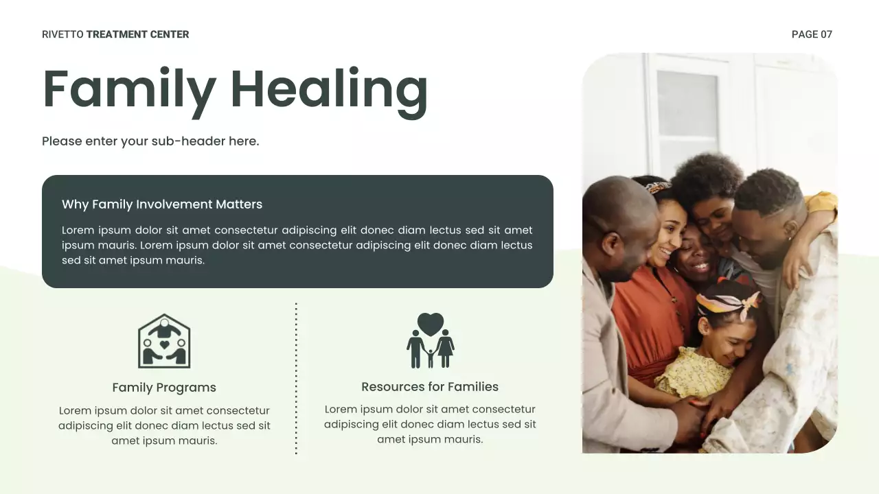 Green Modern Recovery Wellness Presentation