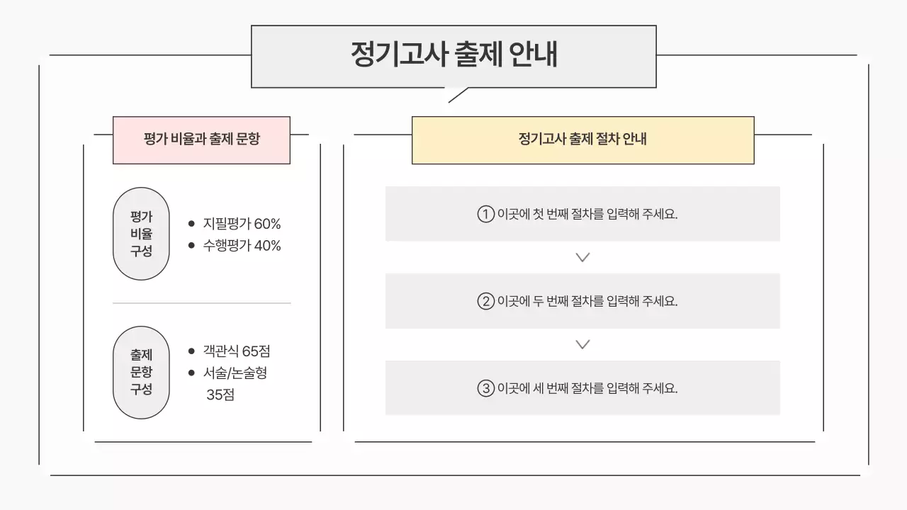 회색 심플 교육 자료 안내