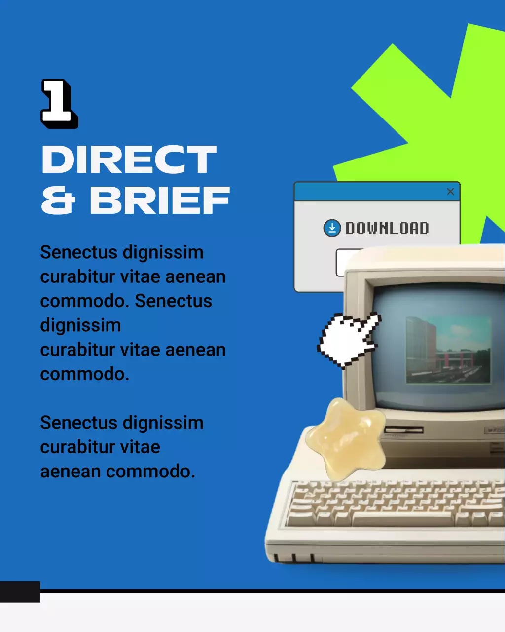 Blue and Neon Retro Content Creation Tips Instagram Post