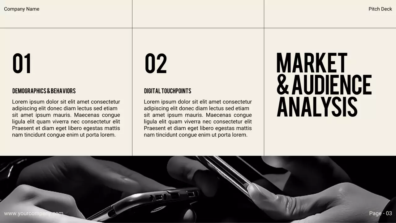 Black Modern Digital Marketing Pitch Presentation