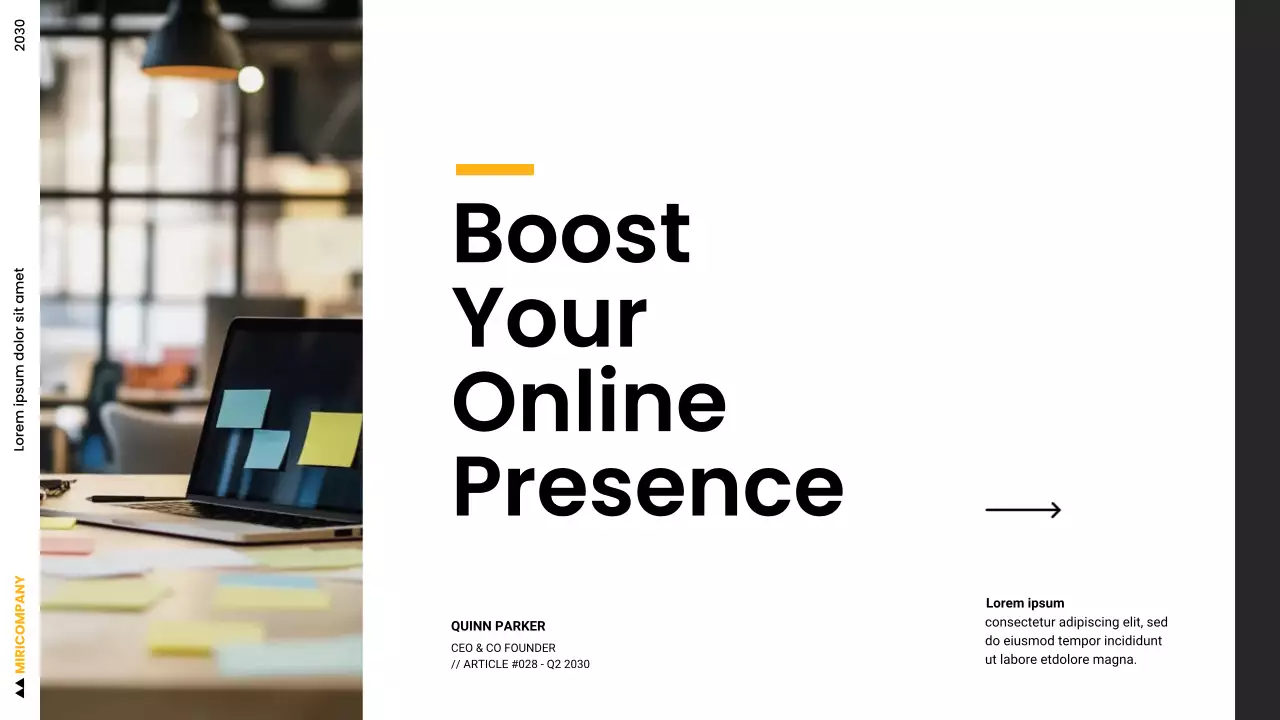 White Modern Digital Marketing Pitch Presentation