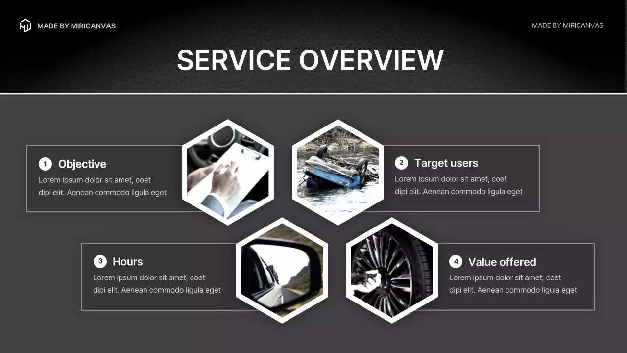 Black Modern Towing Assistance Presentation