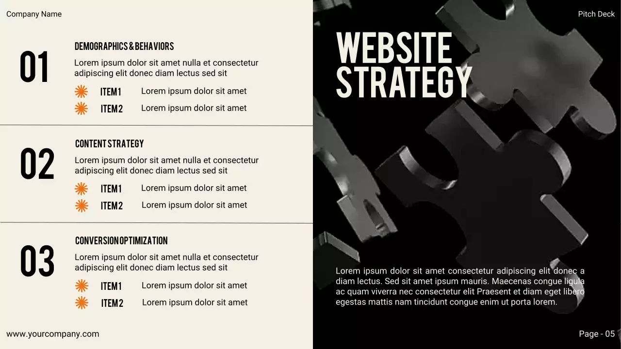 Black Modern Digital Marketing Pitch Presentation