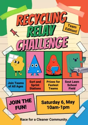 Colorful Playful Recycling Event Announcement Poster