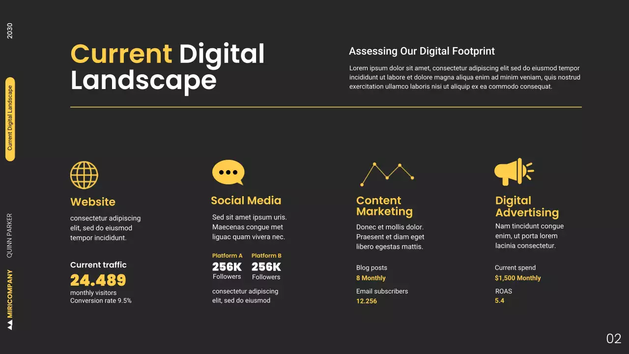 White Modern Digital Marketing Pitch Presentation