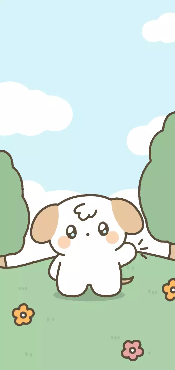 水色 かわいい キャラクター ポスター