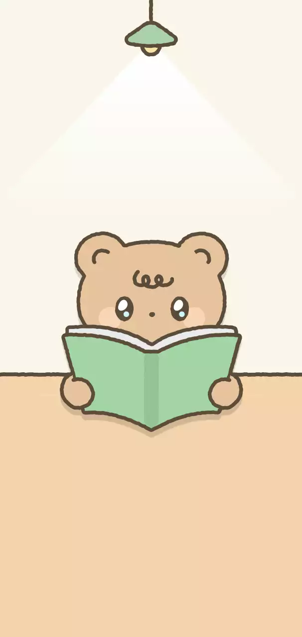 ベージュ かわいい 読書 ポスター