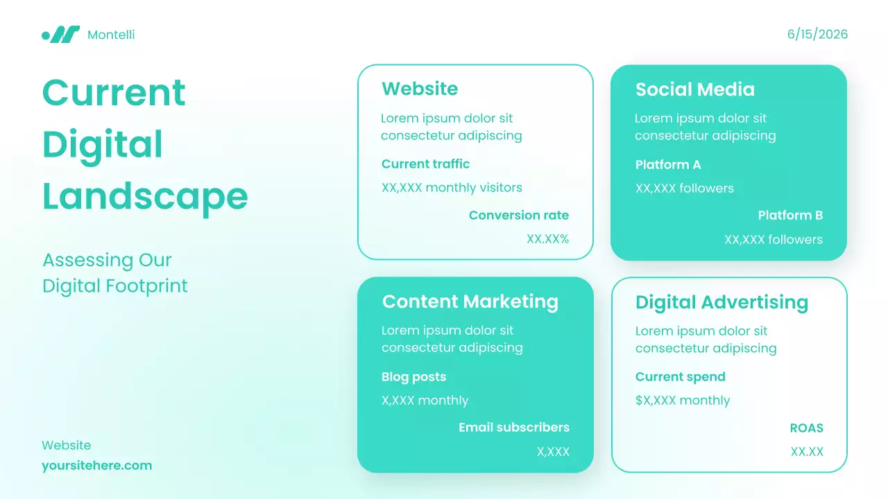 Teal Modern Digital Marketing Pitch Presentation