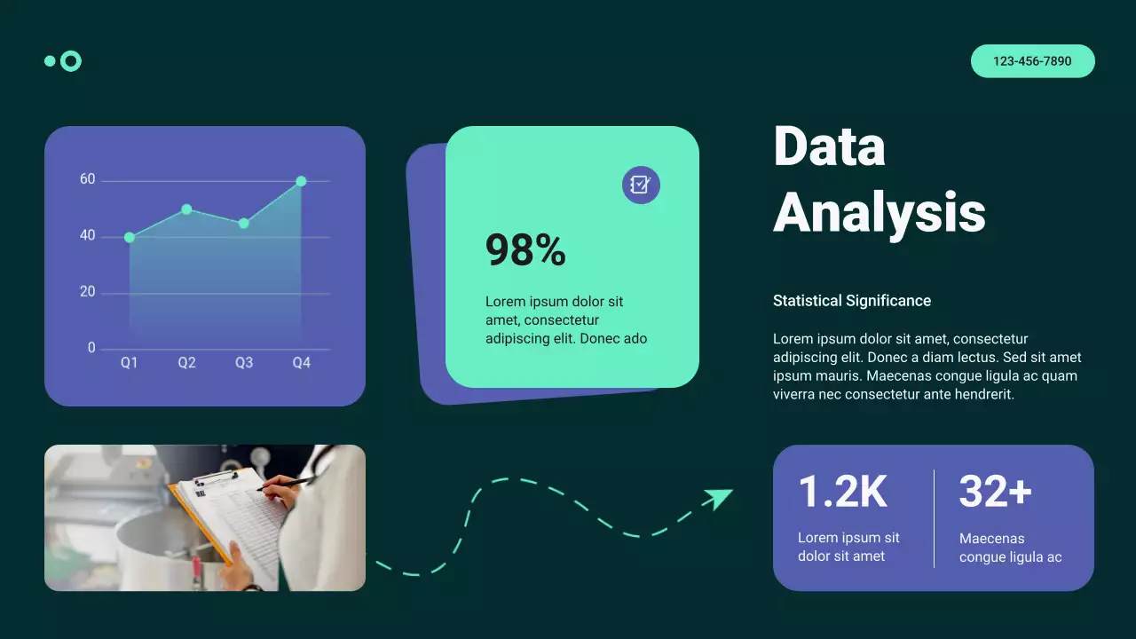 Mint and Purple Modern Healthcare Trends and Insights Report Presentation