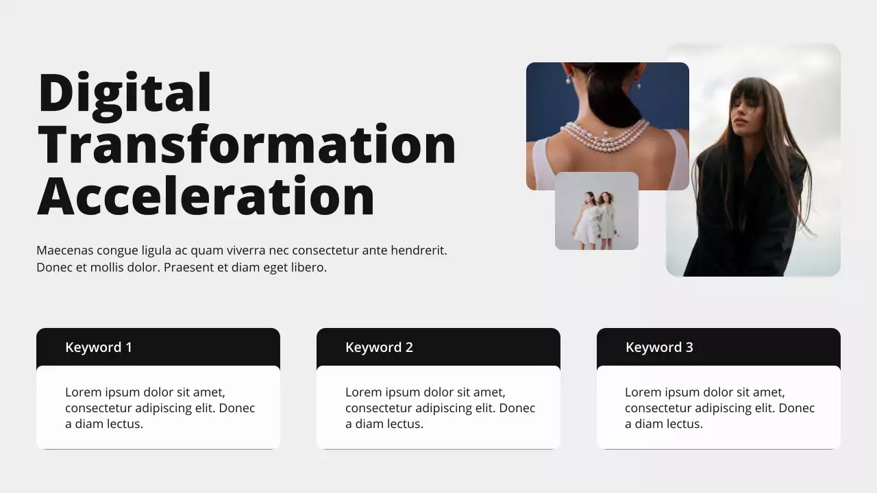 Black and White Bold Modern Market Overview Presentation