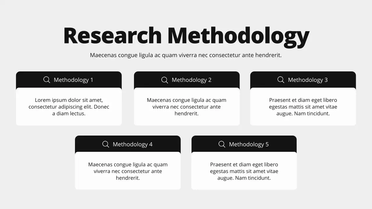 Black and White Bold Modern Market Overview Presentation