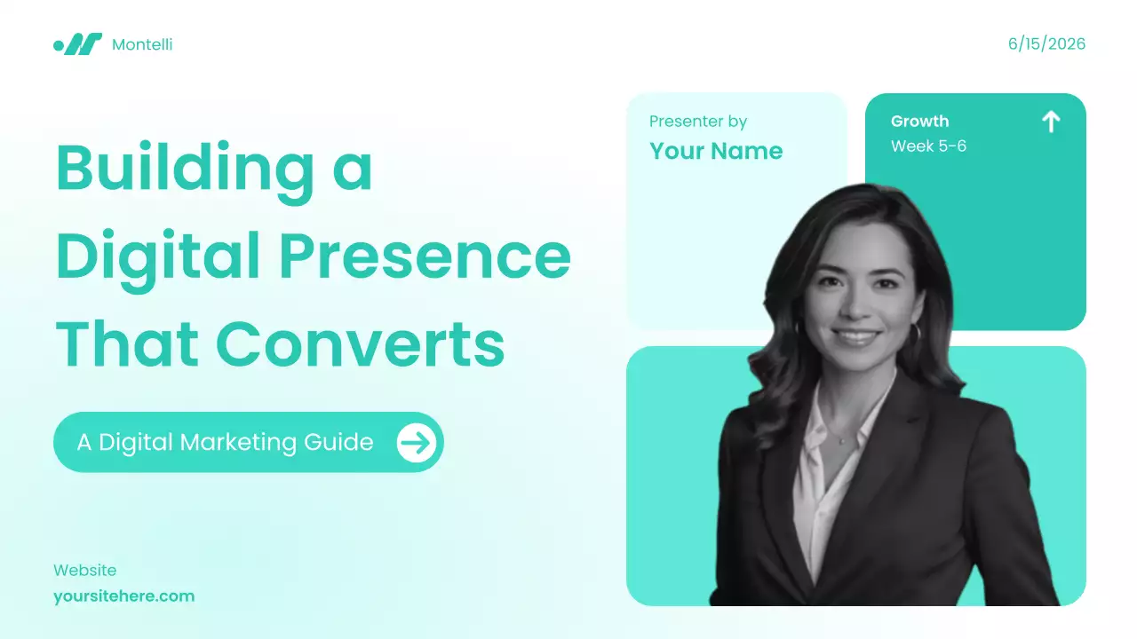 Teal Modern Digital Marketing Pitch Presentation