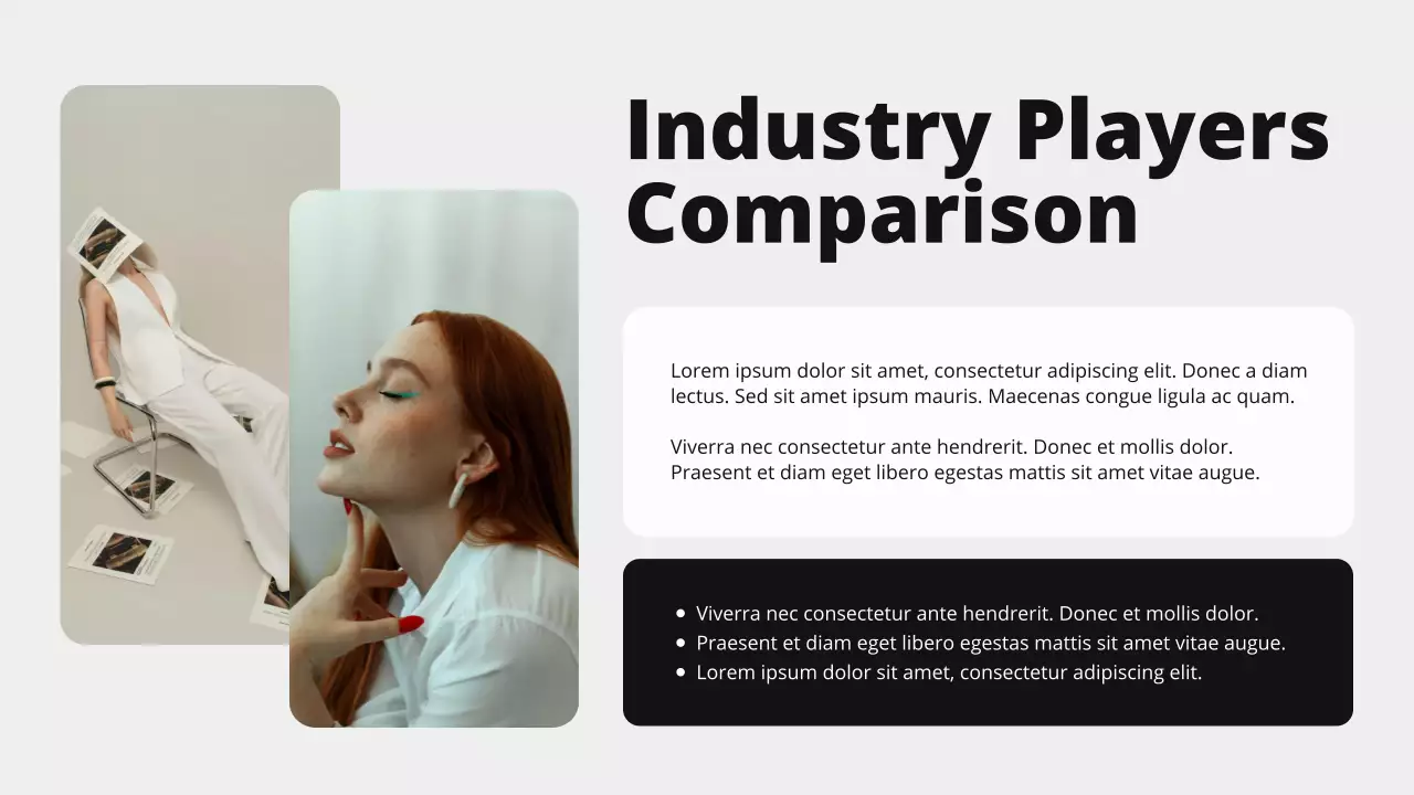 Black and White Bold Modern Market Overview Presentation