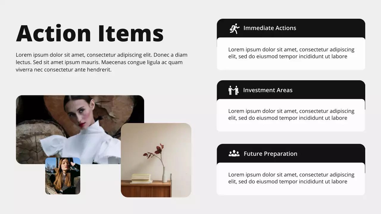 Black and White Bold Modern Market Overview Presentation