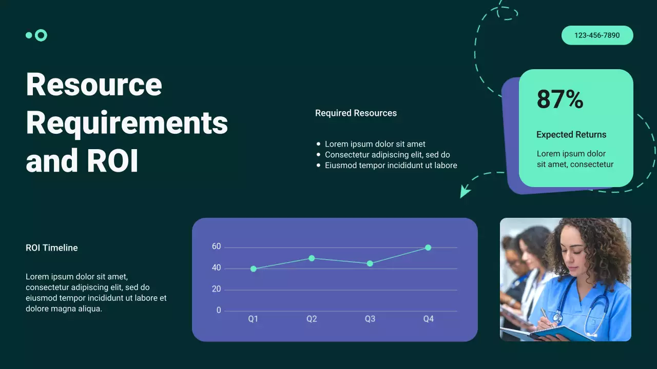 Mint and Purple Modern Healthcare Trends and Insights Report Presentation