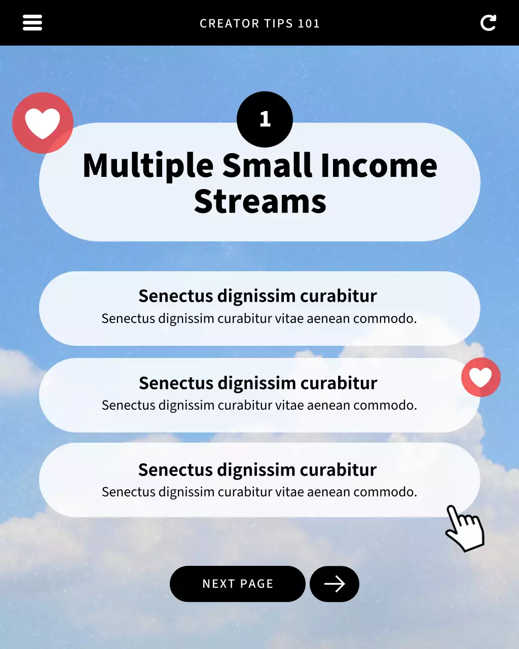 Blue and Black Modern UI UX Content Creation Tips Instagram Post